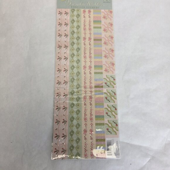 K & Co Scrapbook Kit By Brenda Walton 12x12 Chelsea Pink Glitter Floral Baby New - Picture 11 of 15